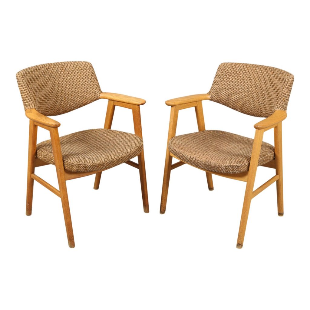 Erik Kirkegaard, Høng Møbelfabrik Et par armstole model 43, egetræ, Høng Møbelfabrik — billede 2