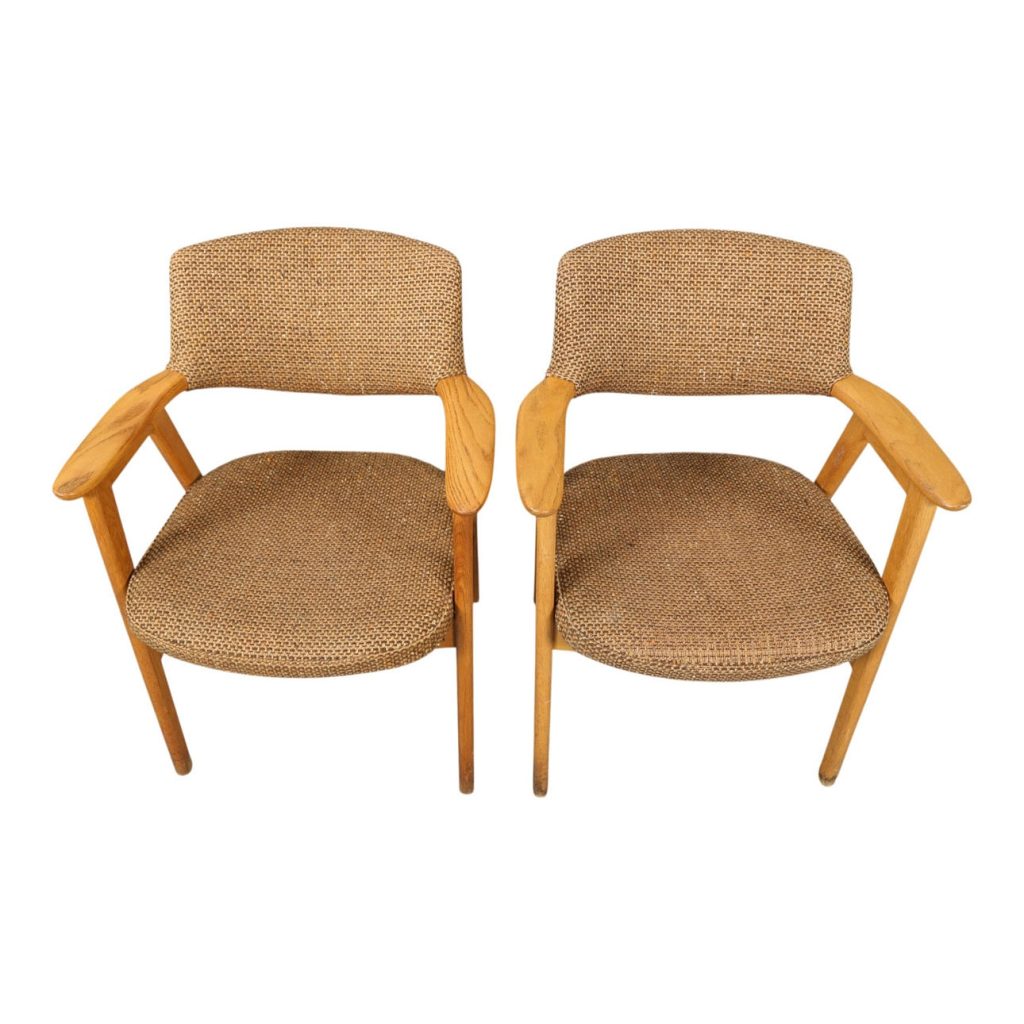 Erik Kirkegaard, Høng Møbelfabrik Et par armstole model 43, egetræ, Høng Møbelfabrik — billede 4