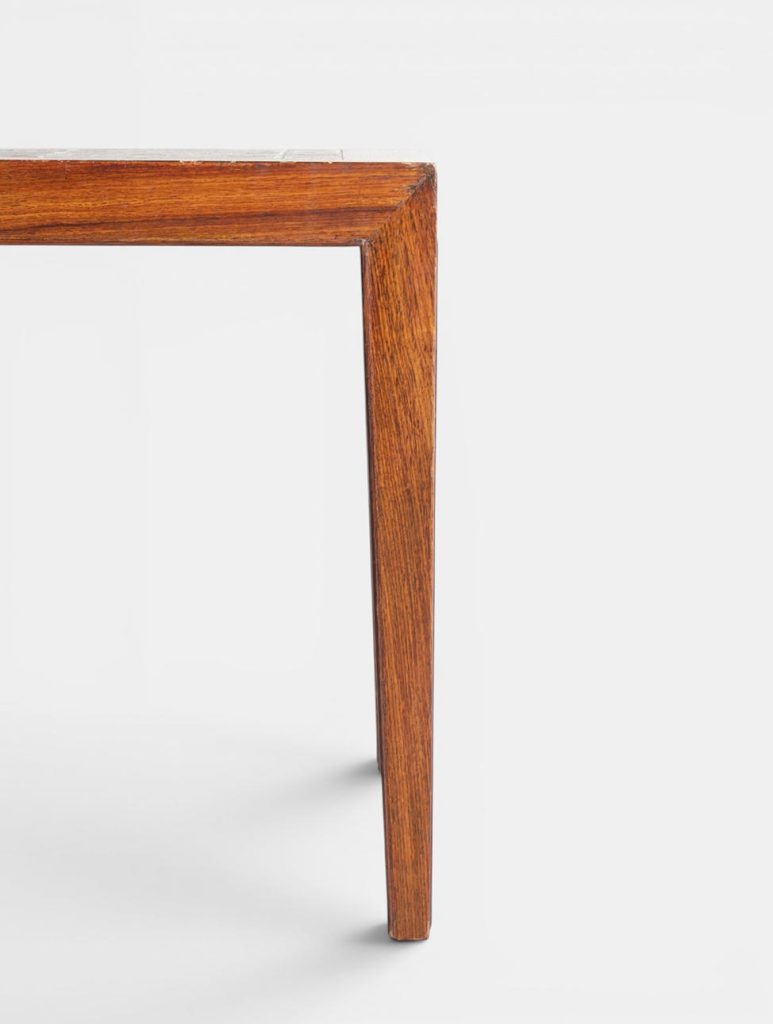 Sofabord i palisander med Royal Copenhagen fliser, Severin Hansen Jr.