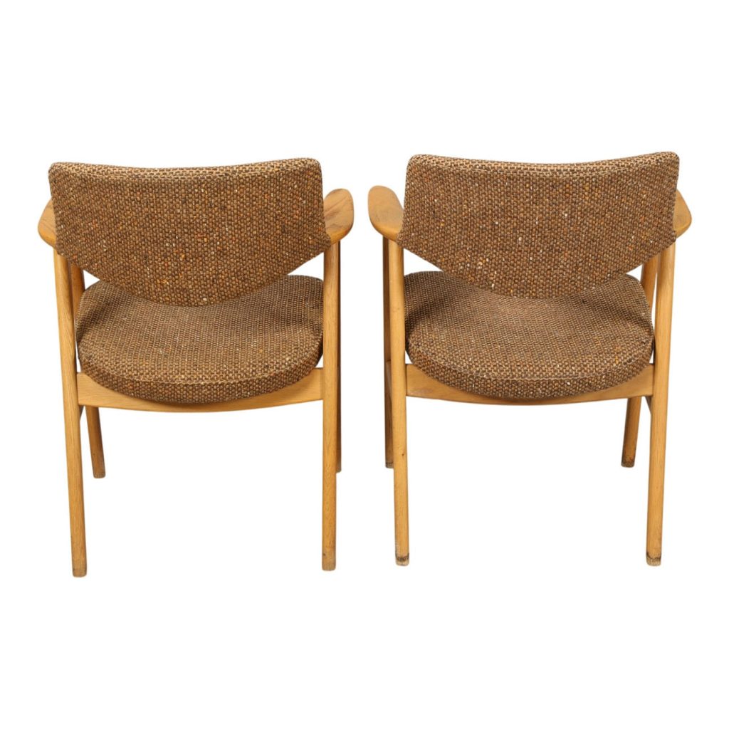 Erik Kirkegaard, Høng Møbelfabrik Et par armstole model 43, egetræ, Høng Møbelfabrik — billede 7