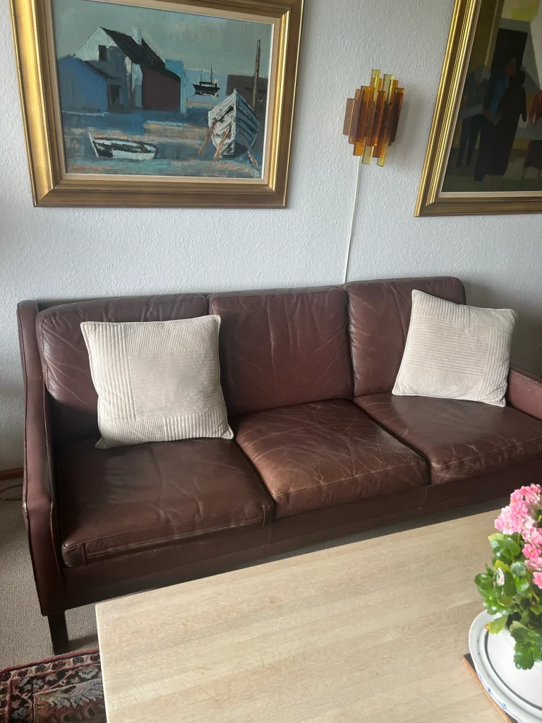 Mogens Hansen Sofagruppe af bøffellæder, Mogens Hansen, Illums Bolighus — billede 10