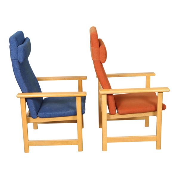 Sæt med sofa, to lænestole og fodskammel, Høng Stolefabrik