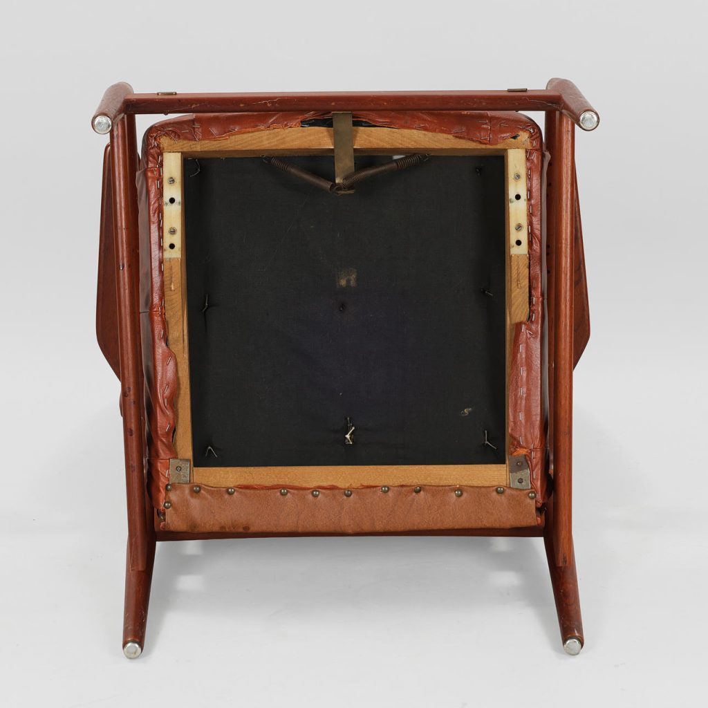 John Boné John Boné lænestol i teak og læder, 1960’erne — billede 9
