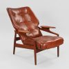 John Boné John Boné lænestol i teak og læder, 1960’erne — billede 3