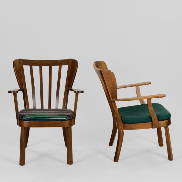 Canada lænestole i lakeret bøg, Fritz Hansen, 1940’erne