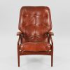 John Boné John Boné lænestol i teak og læder, 1960’erne — billede 6
