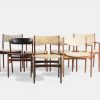 Sæt på syv spisestole i teak og bøg, 1950-60’erne — billede 2