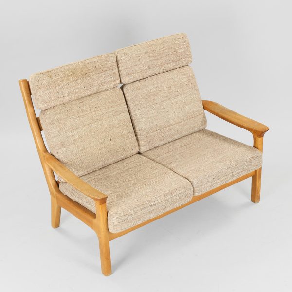 Topersoners sofa i massiv eg, Juul Kristensen, 1960/70’erne