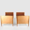 Et par senge i eg, teak og stråflet, ca. 1960’erne — billede 6