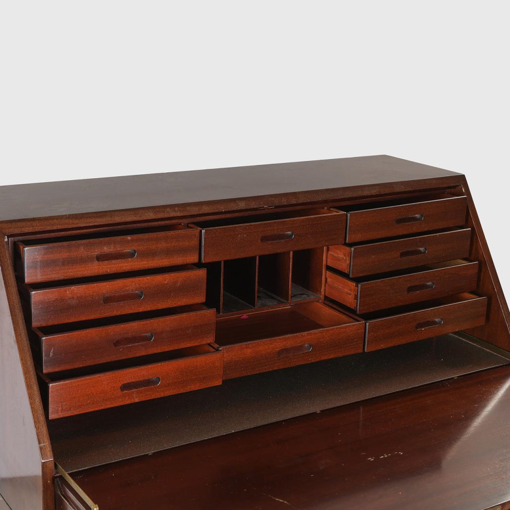 Kai Winding, Poul Jeppesen Møbelfabrik Kai Winding sekretær i mahogni og eg, ca. 1950 — billede 5