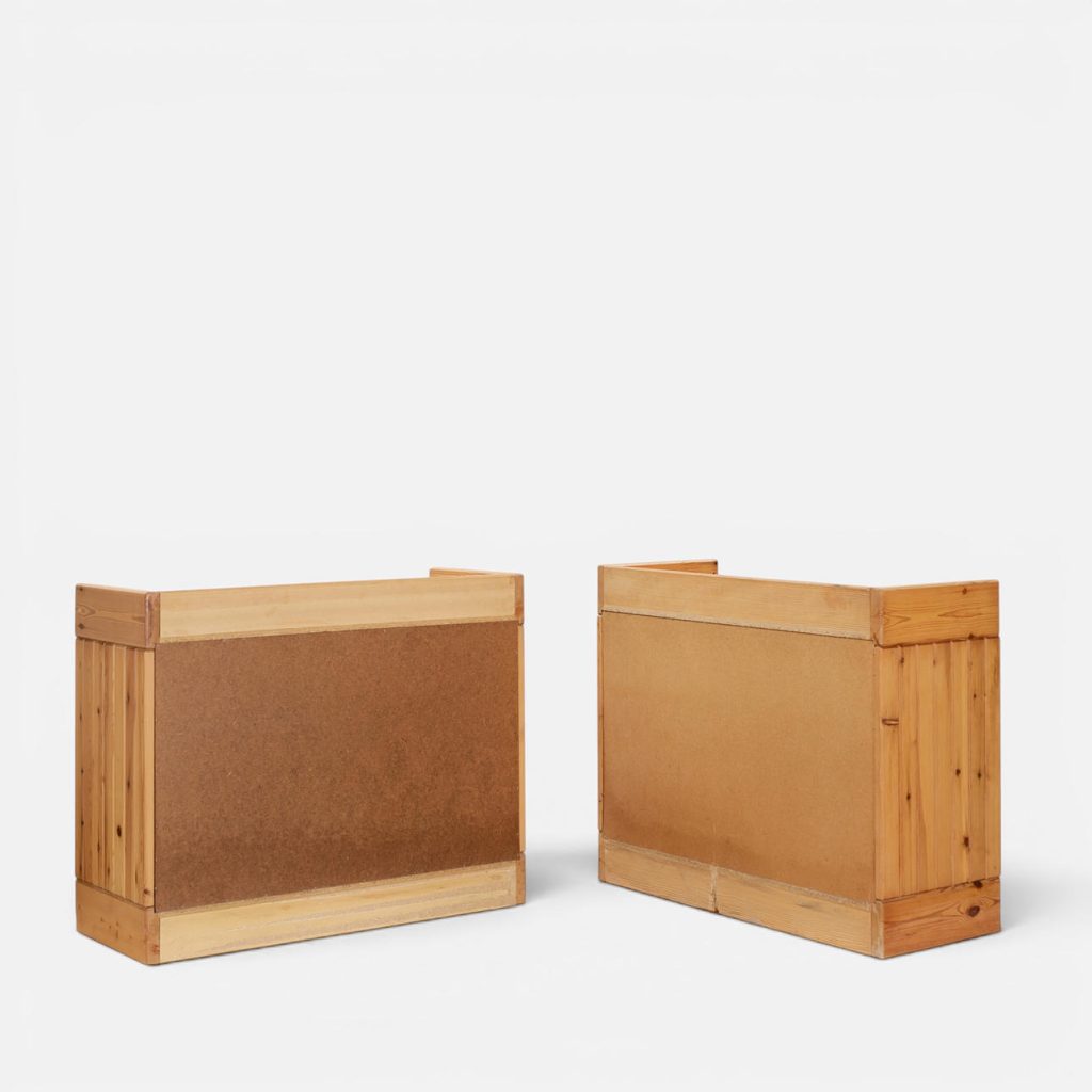 Pair of pine sideboards with doors, Scandinavian furniture manufacturer, 1970s, (2). — billede 5