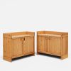 Pair of pine sideboards with doors, Scandinavian furniture manufacturer, 1970s, (2). — billede 2