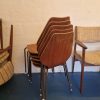 Fem stabelstole i teak — billede 3