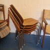 Fem stabelstole i teak — billede 4
