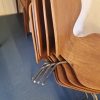 Fem stabelstole i teak — billede 5