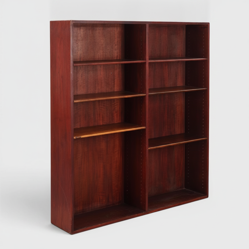 BØRGE MOGENSEN. Bogreol af teak og palisander, modelnr. 154, fremstillet hos C. M. Madsen for FDB, Danmark, 1960’erne.