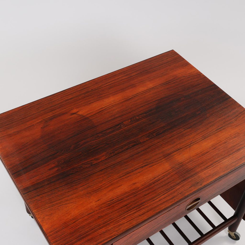 ML møbler, no. 60 Fritstående sybord af palisander med klap, ML Møbler, No 60. 1950-60’erne, Danmark. — billede 7