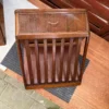 Vægophængte sengeborde i teak finér — billede 2